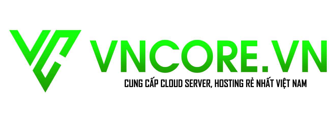 Logo VNCore &ndash; Cloud Server Chất Lượng Cao, Tốc Độ Vượt Trội